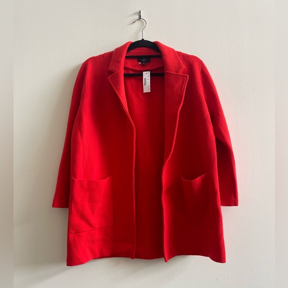 J. Crew Jackets & Blazers - NWT J. Crew Red 365 Sophie Sweater Cardigan Blazer